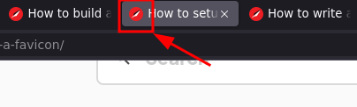 Favicon Demo on my own Website