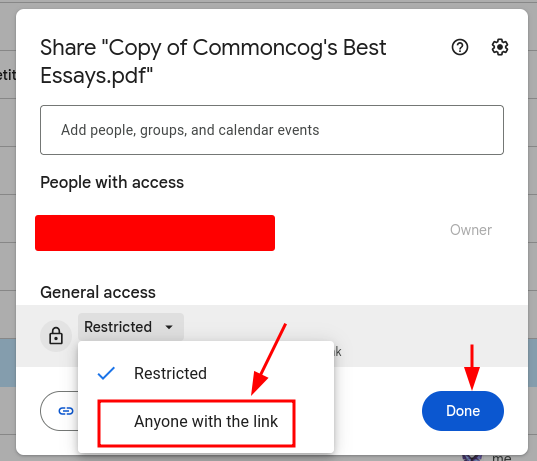 Google Drive instructions