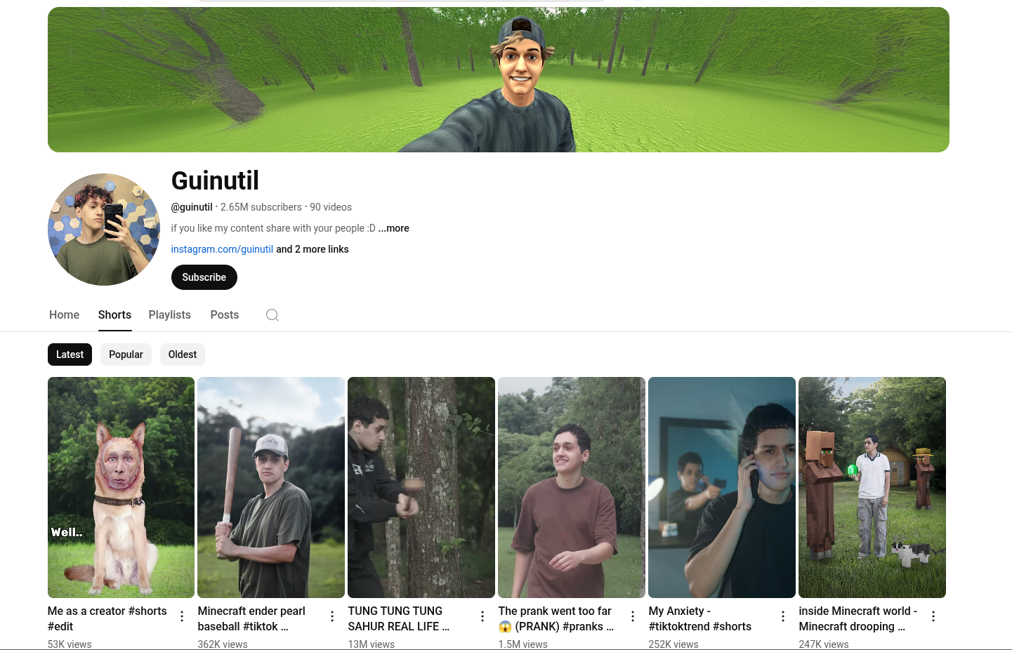 Guinutil's Youtube Channel